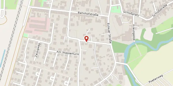 Karte der Umgebung von Wasserturmstraße 5, 04523 Pegau