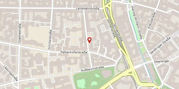 Karte der Umgebung von Mathildenstr. 5, 80336 München