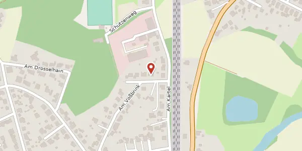 Karte der Umgebung von Am Voßbrink 27, 32120 Hiddenhausen