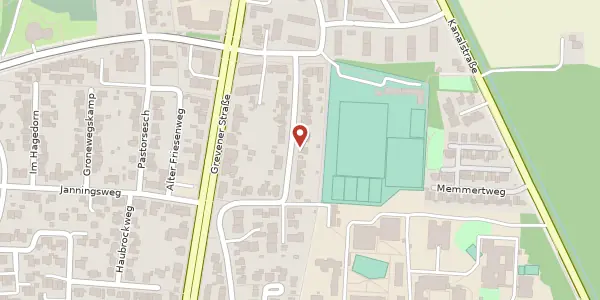 Karte der Umgebung von Borkumweg 46, 48159 Münster