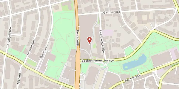 Karte der Umgebung von An der Welle 3, 60322 Frankfurt