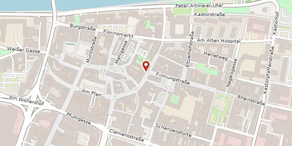 Karte der Umgebung von Entenpfuhl 37, 56068 Koblenz