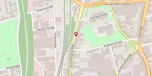 Karte der Umgebung von Wickrather Str. 25-27, 41236 Mönchengladbach