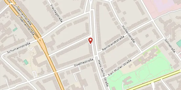Karte der Umgebung von Hans-Sachs-Str. 26, 40237 Düsseldorf