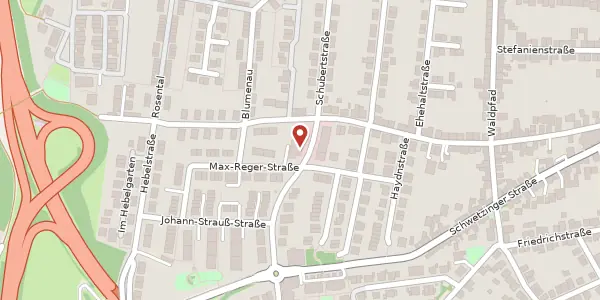 Karte der Umgebung von Schubertstraße 38, 68723 Plankstadt