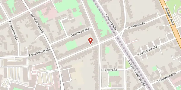 Karte der Umgebung von Lessingstr. 47, 53113 Bonn