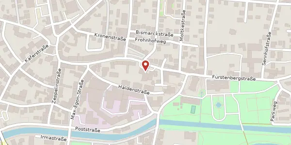 Karte der Umgebung von Karlstraße 44 a, 78166 Donaueschingen