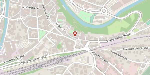 Karte der Umgebung von Burgplatz 2, 71522 Backnang