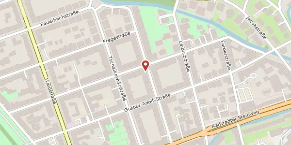 Karte der Umgebung von Funkenburgstraße 15, 04105 Leipzig