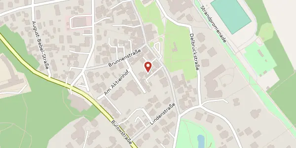 Karte der Umgebung von Friedenstraße 7, 17424 Seebad Heringsdorf