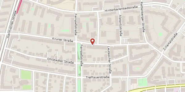 Karte der Umgebung von Krüner Str. 41, 81373 München
