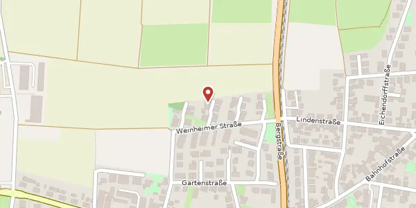 Karte der Umgebung von Weinheimer Str. 48, 69493 Hirschberg an der Bergstraße