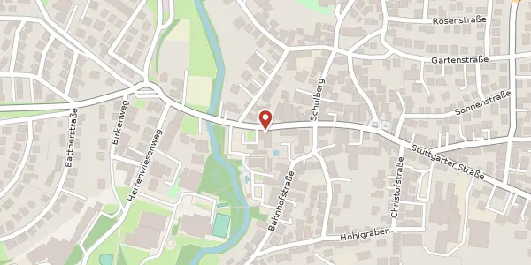 Karte der Umgebung von Vaihinger Straße 13, 71701 Schwieberdingen