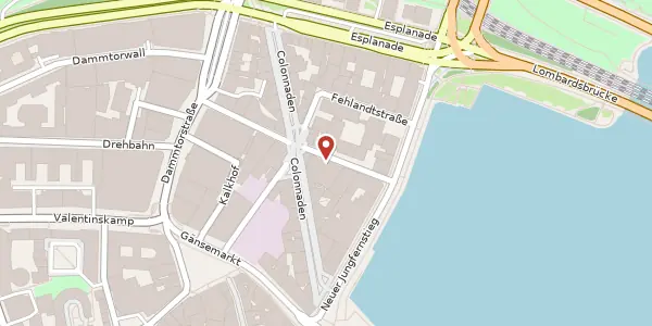 Karte der Umgebung von Große Theaterstraße 7, 20354 Hamburg