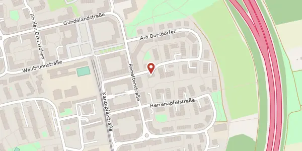 Karte der Umgebung von Am Borsdorfer 4, 60435 Frankfurt