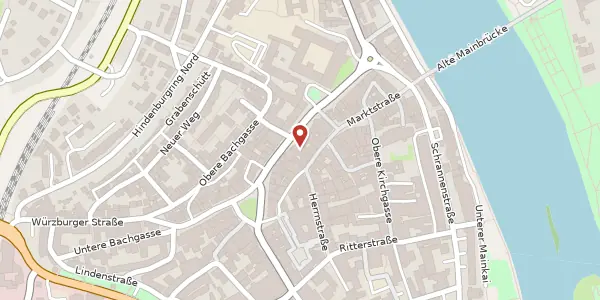 Karte der Umgebung von Kaiserstr. 19, 97318 Kitzingen