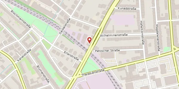 Karte der Umgebung von Delitzscher Straße 15, 04129 Leipzig