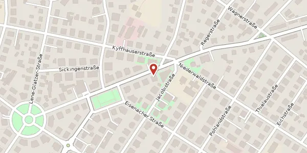 Karte der Umgebung von Hüblerstraße 49, 01309 Dresden