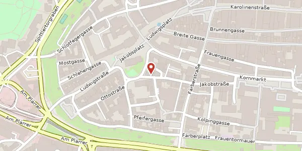 Karte der Umgebung von Jakobstr. 52, 90402 Nürnberg