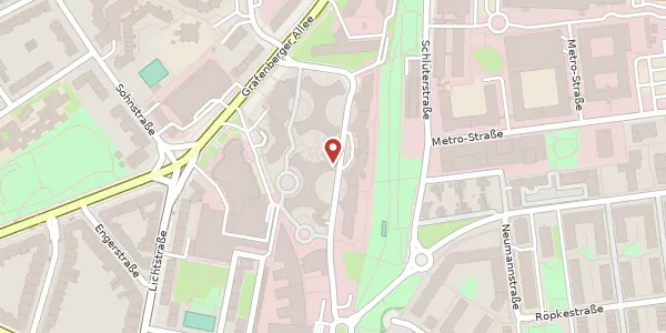 Karte der Umgebung von Luise-Rainer-Str. 2 e, 40235 Düsseldorf