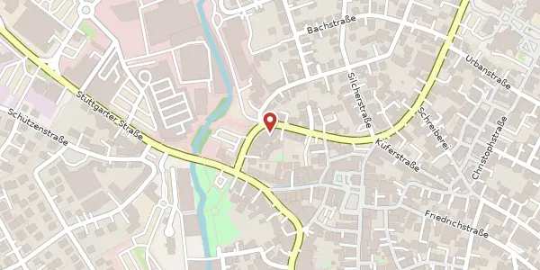 Karte der Umgebung von Nürtinger Straße 4/3, 72555 Metzingen