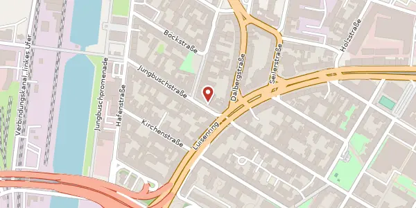 Karte der Umgebung von Jungbuschstraße 6, 68159 Mannheim