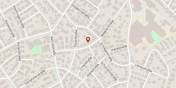 Karte der Umgebung von Negelerstraße 32-1, 72764 Reutlingen
