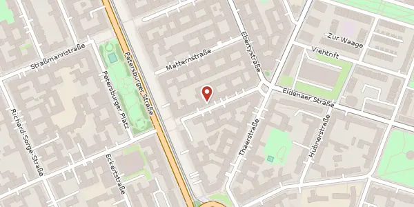 Karte der Umgebung von Mühsamstraße 63, 10249 Berlin