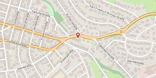 Karte der Umgebung von Kirchheimer Straße 60, 72622 Nürtingen