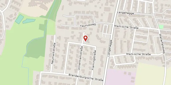 Karte der Umgebung von Flämingstr. 23, 45770 Marl
