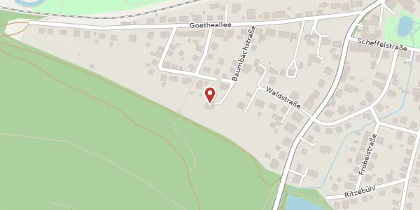 Karte der Umgebung von Schillerstraße 13, 98693 Ilmenau