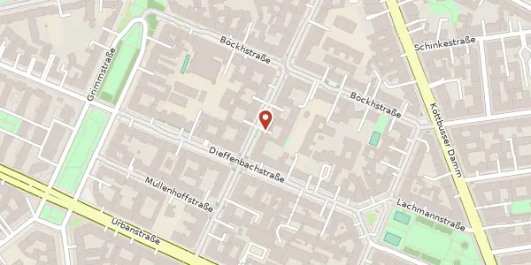 Karte der Umgebung von Graefestraße 76, 10967 Berlin