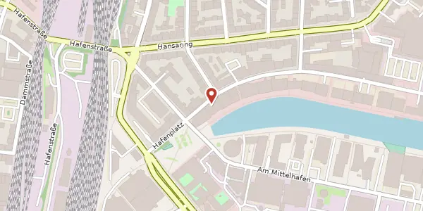 Karte der Umgebung von Hafenweg 8, 48155 Münster