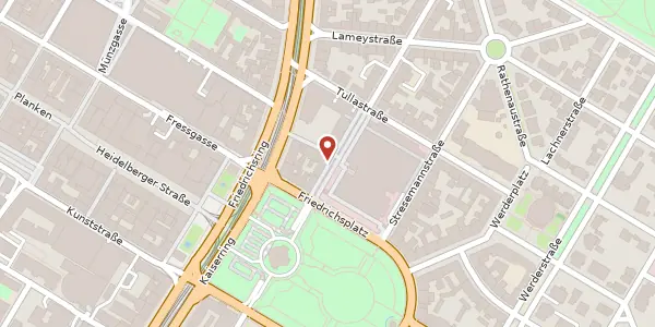 Karte der Umgebung von Rosengartenplatz 3, 68161 Mannheim