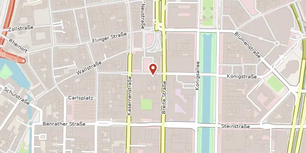 Karte der Umgebung von Grabenstr. 17, 40213 Düsseldorf