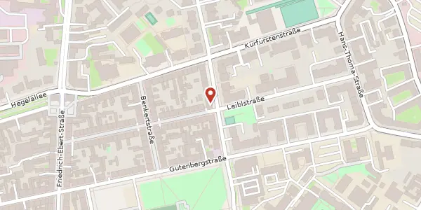 Karte der Umgebung von Hebbelstraße 50, 14467 Potsdam