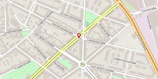 Karte der Umgebung von Sternstraße 39, 67063 Ludwigshafen am Rhein