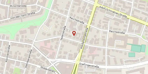 Karte der Umgebung von Richard-Wagner-Straße 13, 93055 Regensburg