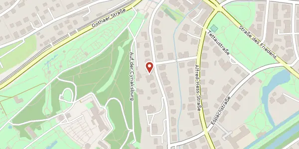 Karte der Umgebung von Cyriakstraße 42, 99094 Erfurt