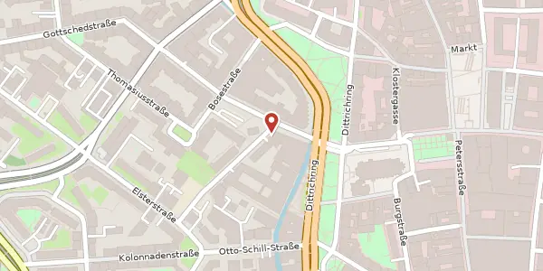 Karte der Umgebung von Zentralstraße 1, 04109 Leipzig