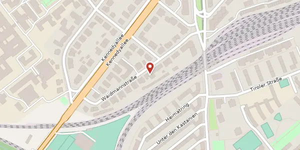 Karte der Umgebung von Waidmannstr. 21, 60596 Frankfurt