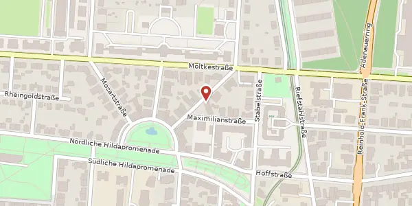 Karte der Umgebung von Weberstraße 7, 76133 Karlsruhe
