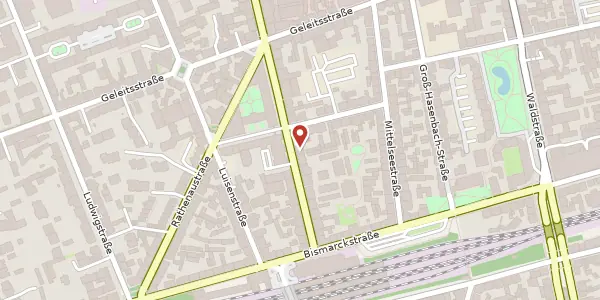 Karte der Umgebung von Kaiserstr. 19, 63065 Offenbach