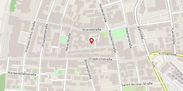 Karte der Umgebung von Paulstraße 6, 25980 Sylt OT Westerland