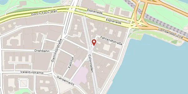 Karte der Umgebung von Fehlandtstraße 41, 20354 Hamburg