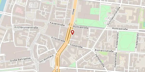 Karte der Umgebung von Allee 18, 74072 Heilbronn