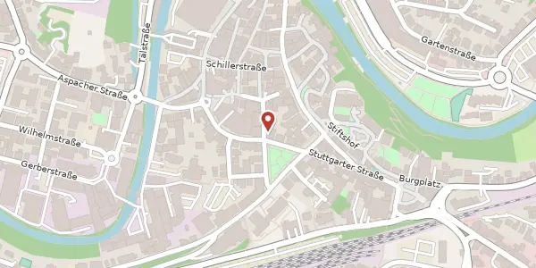 Karte der Umgebung von Dilleniusstraße 13, 71522 Backnang