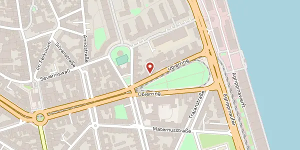 Karte der Umgebung von Ubierring 43, 50678 Köln