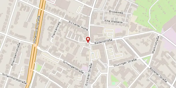 Karte der Umgebung von Eickener Str. 183, 41063 Mönchengladbach
