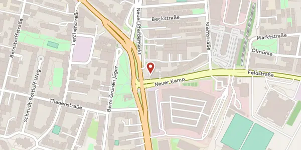 Karte der Umgebung von Neuer Pferdemarkt 33, 20359 Hamburg